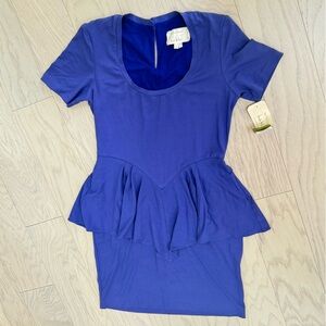 NWT Artelier Nicole Miller Vibrant Blue Dress